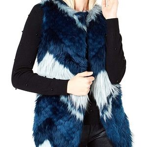 Bar III Faux-Fur Patchwork Vest